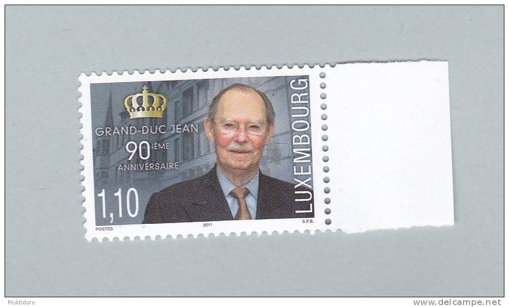 Luxembourg Mi 1843 - 2011 - Grand Duke Jean * * - Unused Stamps