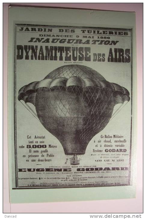 AFFICHE -  DYNAMITEUSE DES AIRS - Luchtballon