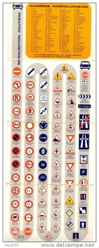 Calendrier Publicitaire De Poche Année 1976 Signalisation Routière Et Sablier D'Or à Dole - Altri & Non Classificati