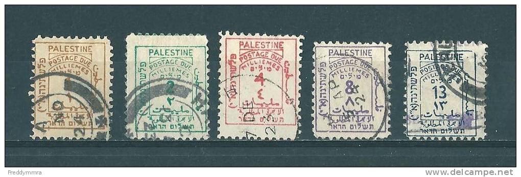 Palestine: Mandat Britannique - Taxe 1/5 Oblit - Palestine