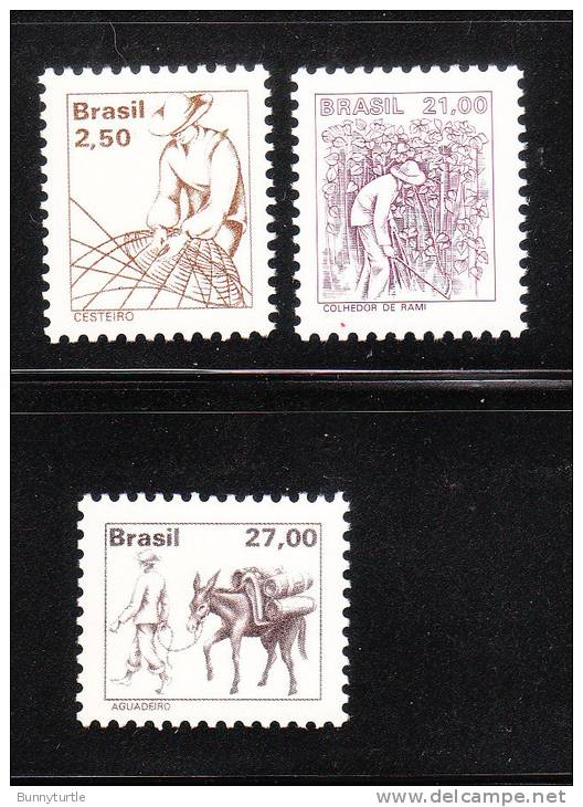 Brazil 1979 Basket Weaver Harvesting Ramie MNH - Unused Stamps