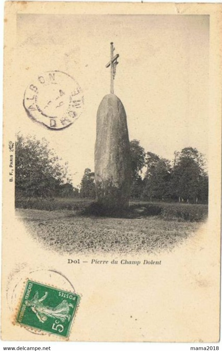 Dol   Pierre Du Champ Dolent   Dos Simple - Dolmen & Menhirs