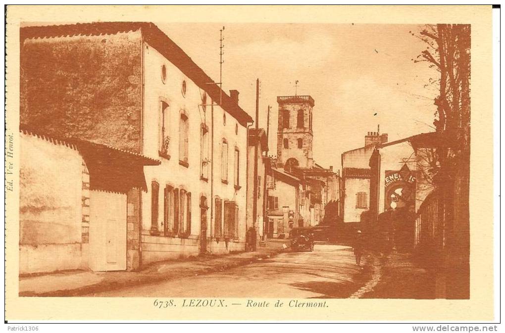 CPA  LEZOUX, Route De Clermont   5235 - Lezoux