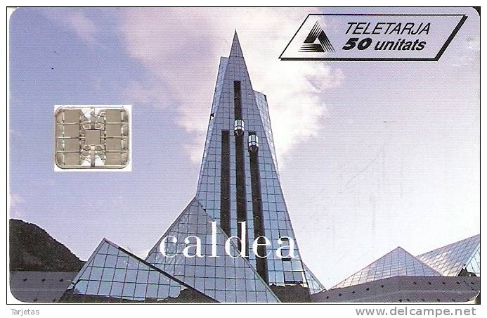 AND-019 TARJETA DE ANDORRA CALDEA (2 Esquinas Parte Derecha Mordidas) - Andorra