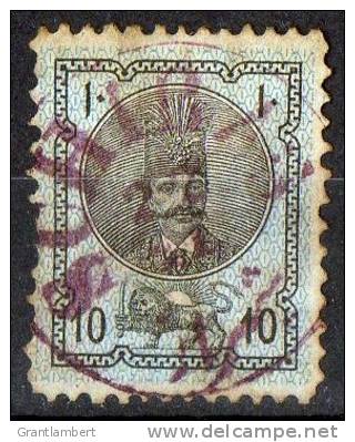 1876 Nasred-Din 10s Used  SG 30 - Other & Unclassified