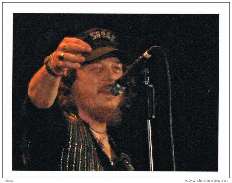 ZANGERS  ORIGINELE  FOTO ZUCCHERO  GENOMEN IN MORBEGNO  ITALIE 05/04/2008    NIEUW - Célébrités