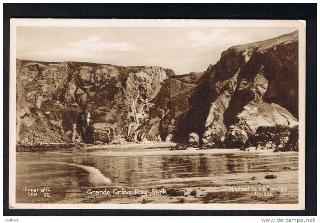RB 833 - Uncommon Raphael Tuck Postcard - Grande Greve Bay Sark Channel Islands - Sark