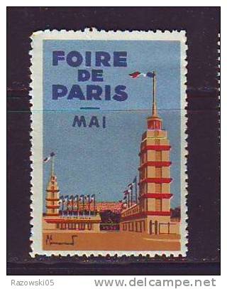 FRANCE. TIMBRE. VIGNETTE. CINDERELLA. PARIS. FOIRE. - Tourism (Labels)