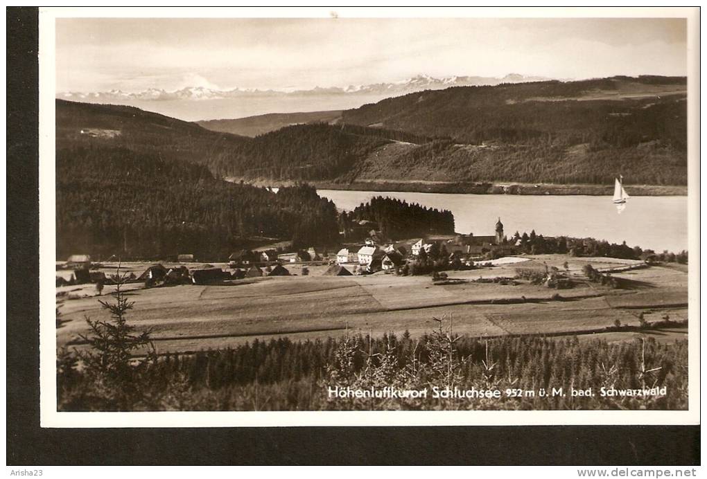 440. Germany, Hohenluftkurort Schluchsee 952 M U.M. Bad. Schwarzwald - Real Echt Photo Postcard - Schluchsee