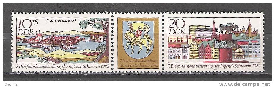 Allemagne - République Démocratique - 1982 - Y&T 2372A - Michel 2722/3 - Neuf ** - Unused Stamps