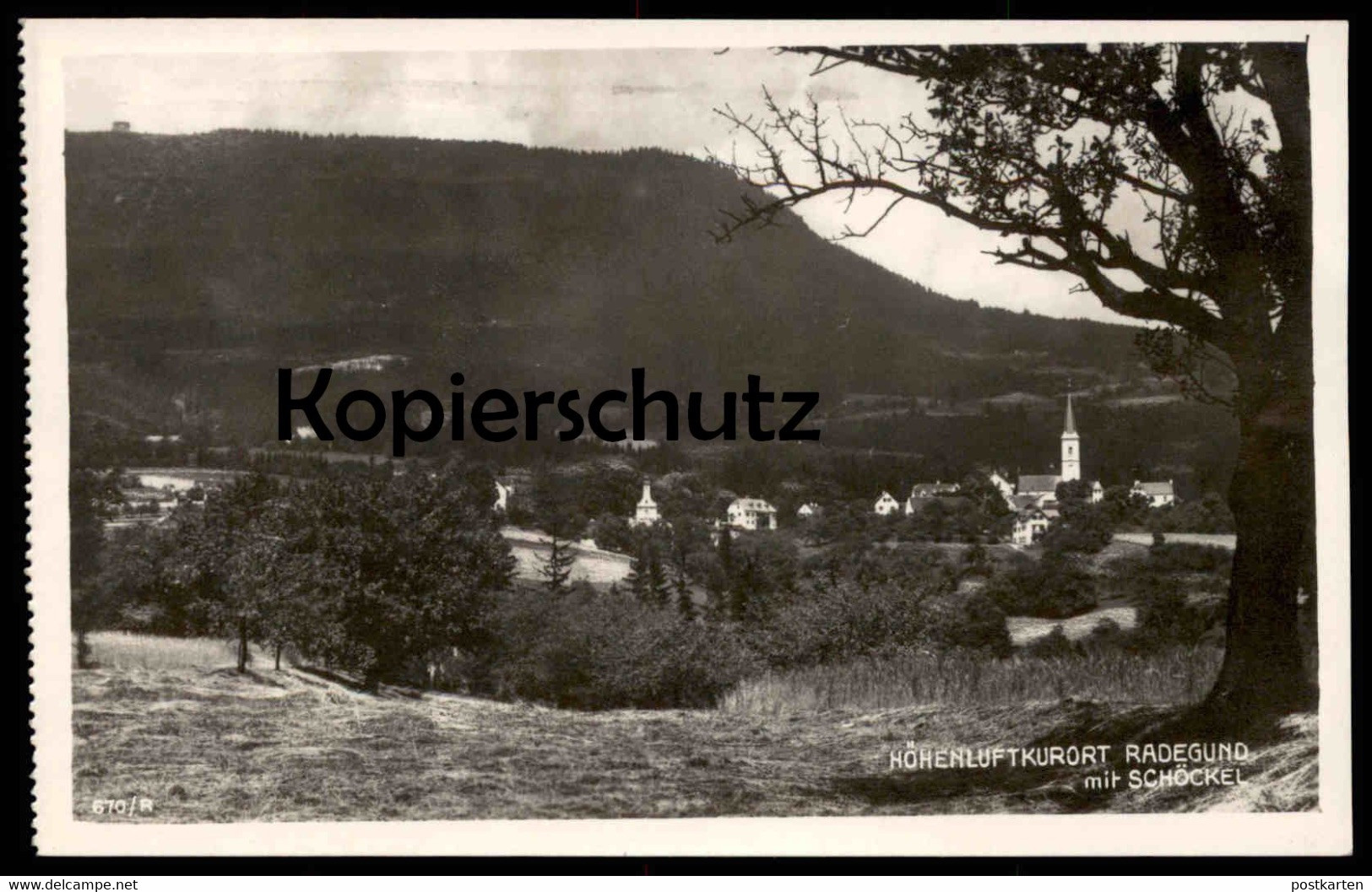 ALTE POSTKARTE ST. RADEGUND MIT SCHÖCKEL 1931 PANORAMA BEI GRAZ Austria Österreich Autriche Ansichtskarte Cpa Postcard - St. Radegund