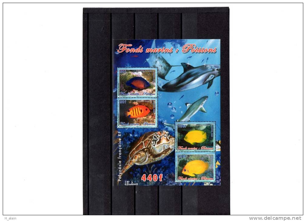 Bloc  Fonds Marins Et Poissons - Unused Stamps