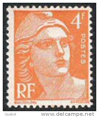 France Marianne De Gandon - N°  808 * Le 4f Orange - 1945-54 Maríanne De Gandon