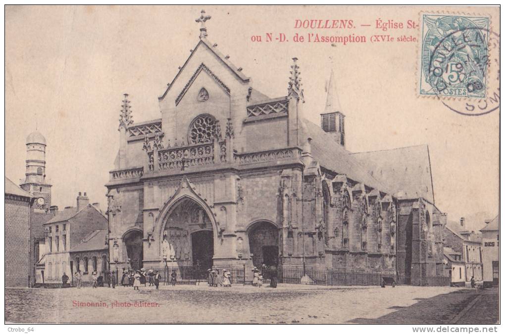 CPA DOULLENS 80 - L'Eglise N-D. De L'Assomption - Doullens