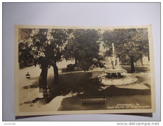 Crimmitschau. - Neuer Brunnen Am Hindenburgplatz. (5 - 4 - 1942) - Crimmitschau