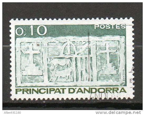 ANDORRE  10c Vert Foncé Brun Olive 1983 N°317 - Used Stamps