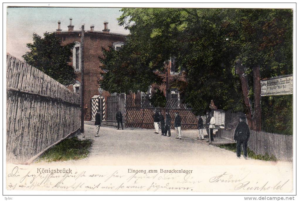 KÖNIGSBRÜCK - Eingang Zum Barackenlager - 1907 - Koenigsbrueck