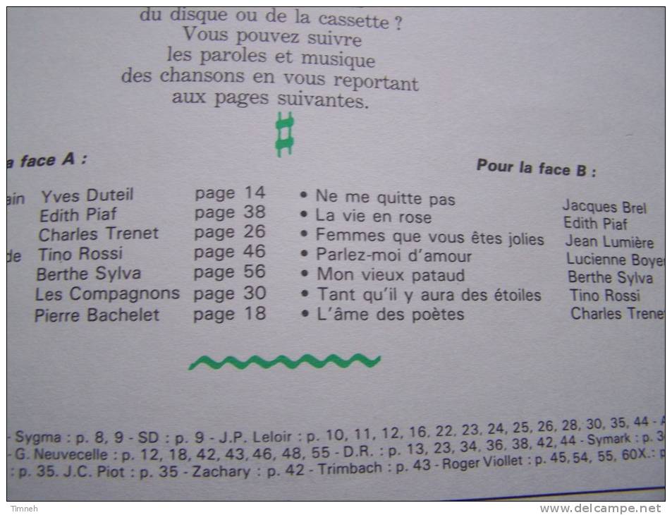 CHANTEZ AVEC NOTRE TEMPS Chansons Partitions La Sponte - Muziek