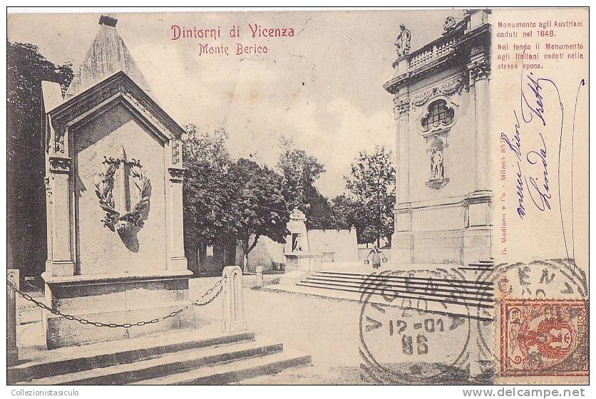 D346- Vicenza - Monte Berico - F.p. Viaggiata 1901 - Vicenza