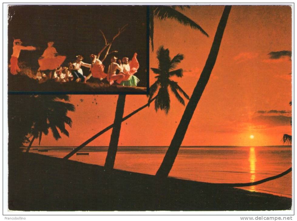 ILE MAURICE/MAURITIUS SEGA DANCE AND SUNSET / THEMATIC STAMP-FISH - Mauritius