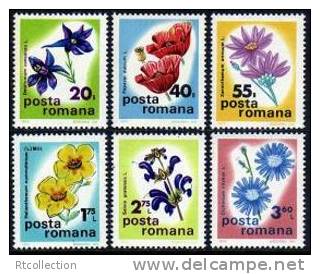 Romania 1975 Botanical Conference Medicinal Flowers FPlants Flora Nature Field Poppies Rockrose Stamps MNH Mi 3285-3290 - Nuevos