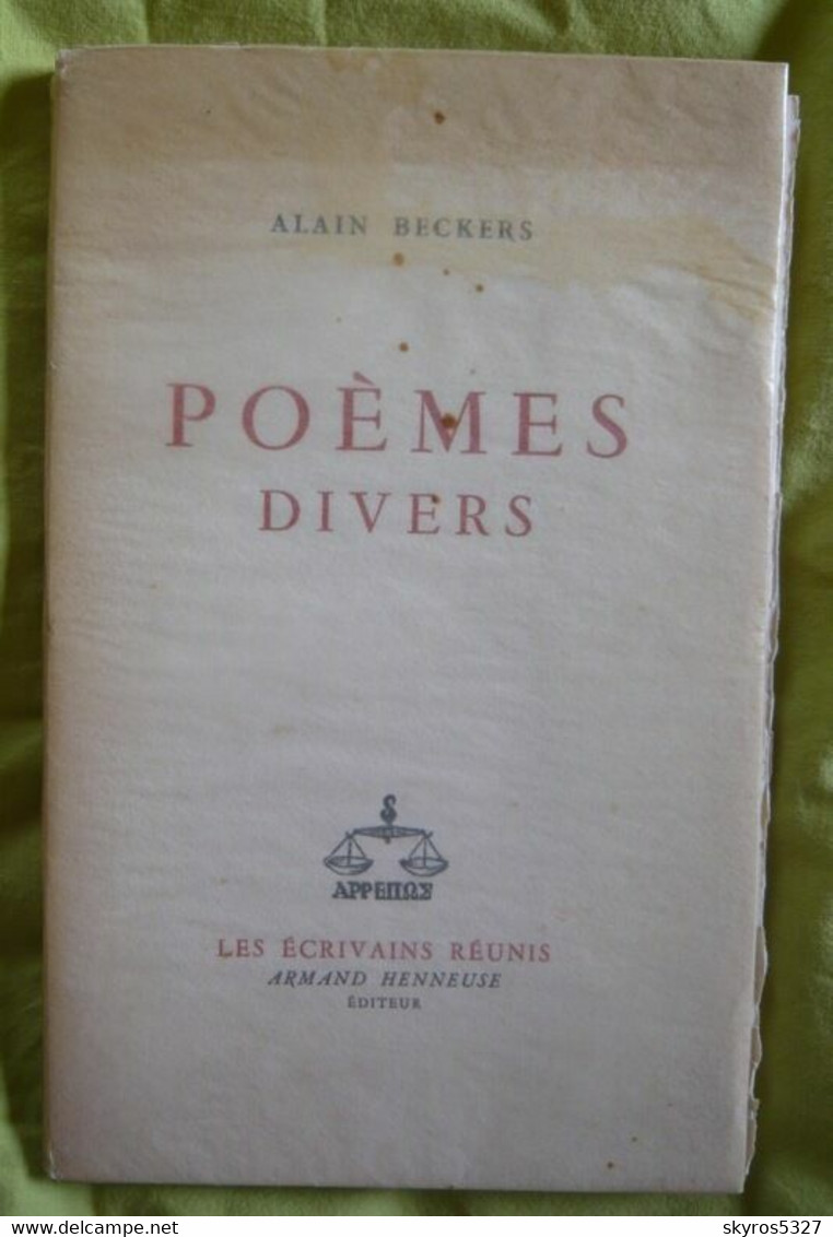 Poèmes Divers - Franse Schrijvers