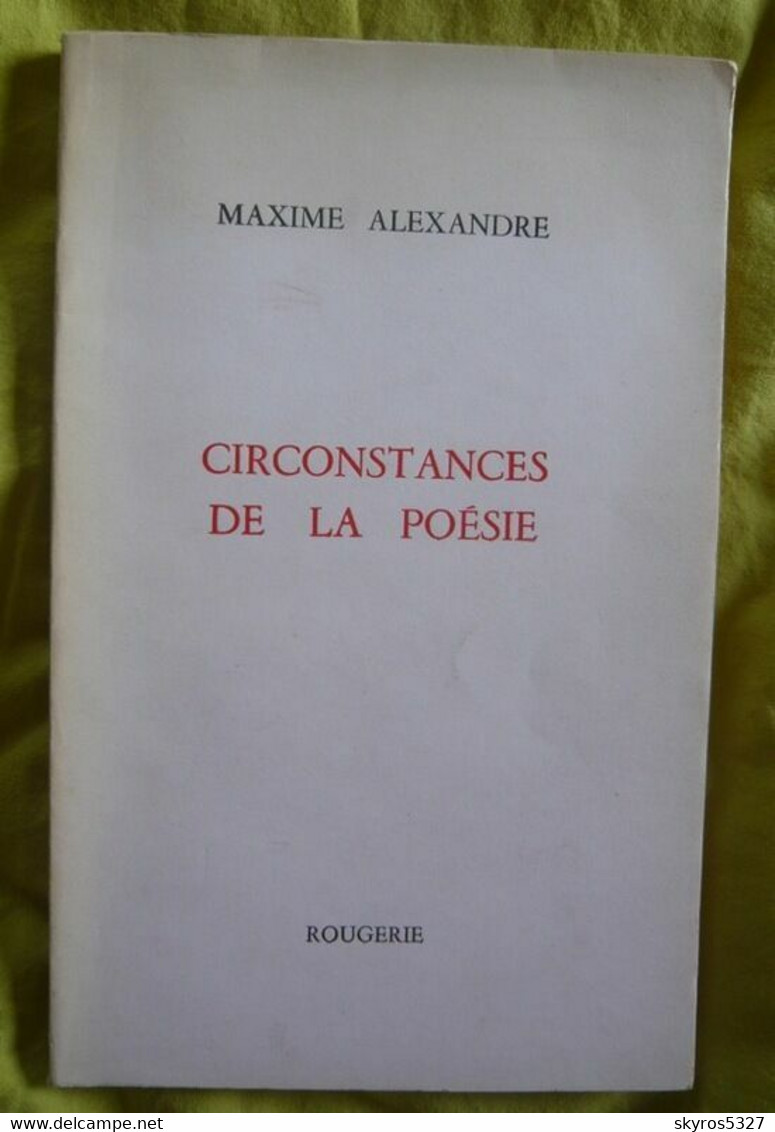 Circonstances De La Poésie - French Authors