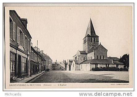 CPA 58 SAINT PIERRE LE MOUTIER - L Eglise - Saint Pierre Le Moutier