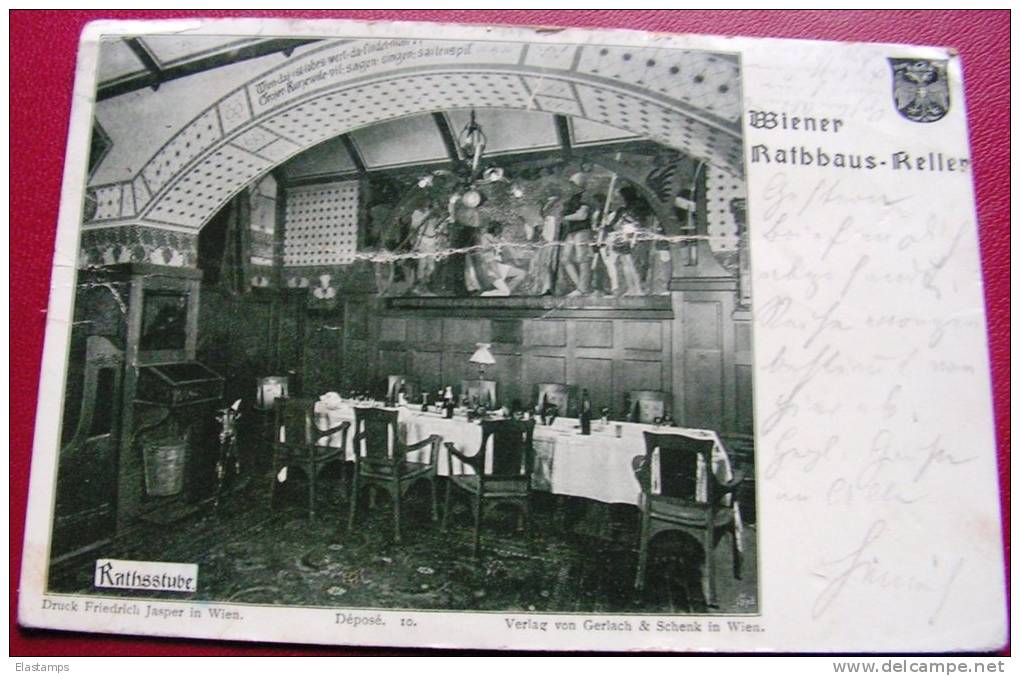 == Wien , Rathauskeller   1899 - Hotels & Gaststätten