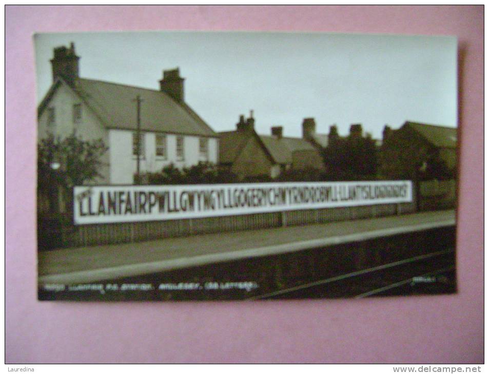 CARTE PHOTO  ANGLESEY N°19290 LLANFAIR P.G. STATION - Anglesey