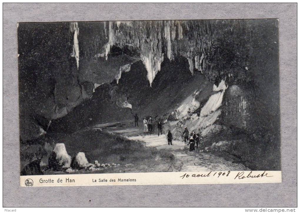 24584    Belgio,  Grottes  De  Han,  La   Salle  Des  Mamelons,  VG  1908 - Rochefort