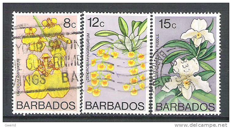 Barbade N° YVERT 378 380 381 OBLITERE - Barbados (1966-...)