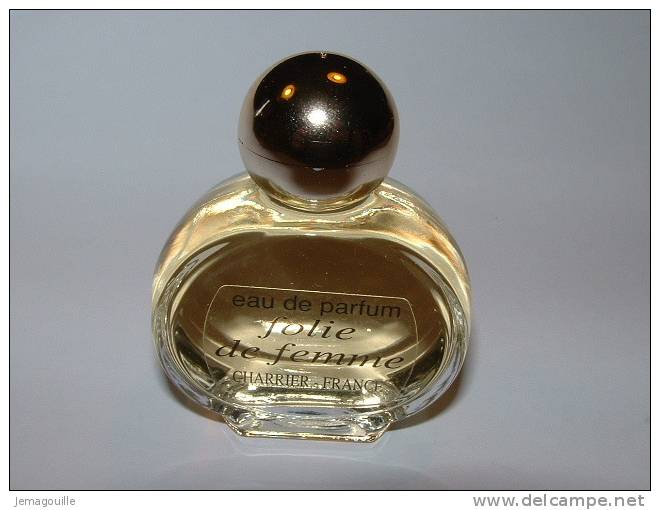 Miniature De Parfum Pleine 5ml - Folie De Femme - Charrier * - Miniaturen Flesjes Dame (zonder Doos)