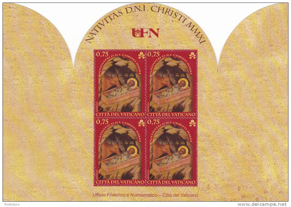 Vatican City Mi MH20 Christmas Booklet * * 2011 - Unused Stamps
