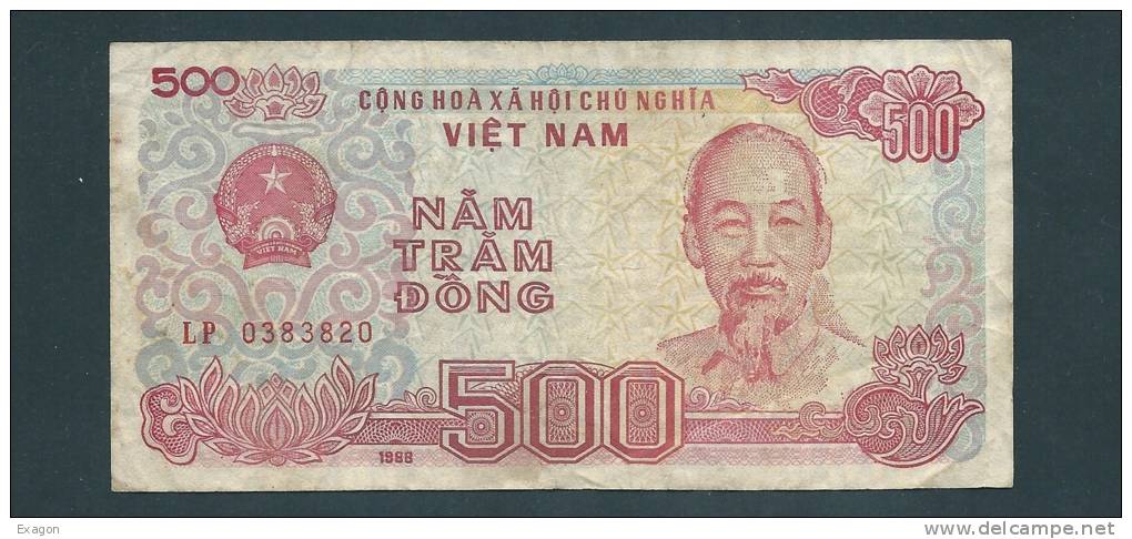 500  DONG  -  VIETNAM  -  BANCONOTA  Del  1988 - Vietnam