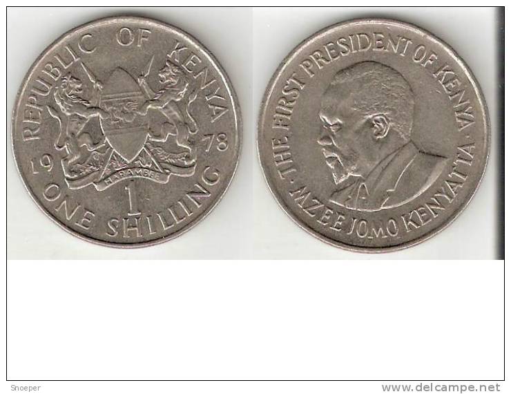 Kenya 1 Shilling 1978  Km 14 Xf+ !! - Kenia