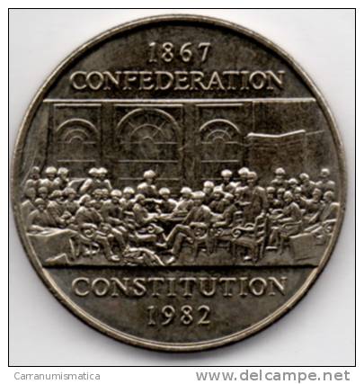 CANADA 1 DOLLAR 1982 CONFEDERATION CONSTITUTION - Canada