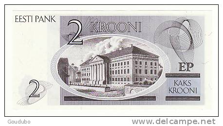 Estonie, 2 Krooni 1992. Neuf, Voir Verso. - Estonia