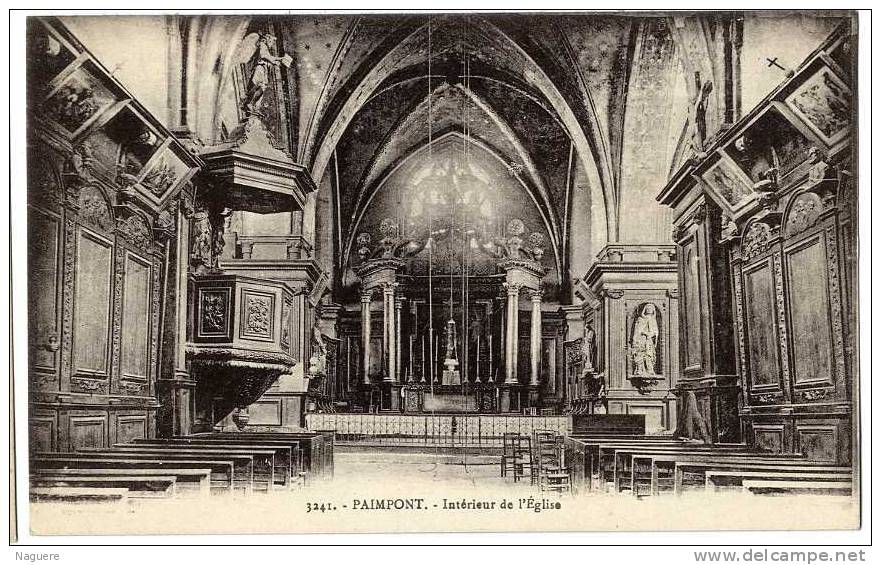 35  PAIMPONT  -  INTERIEUR DE L EGLISE - Paimpont