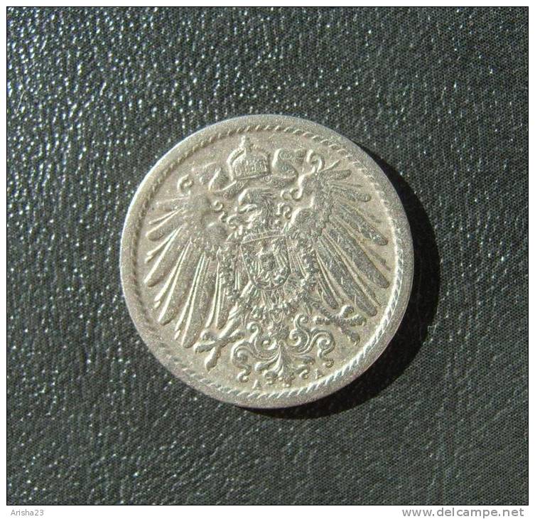 Id.D18-A-01. Germany, 5 PFENNIG 1908 A  - Wilhelm II - 5 Pfennig