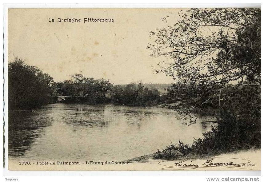 35  PAIMPONT  -  FORET DE PAIMPONT  -  L ETANG DE COMPER  -  LA BRETAGNE PITTORESQUE - Paimpont