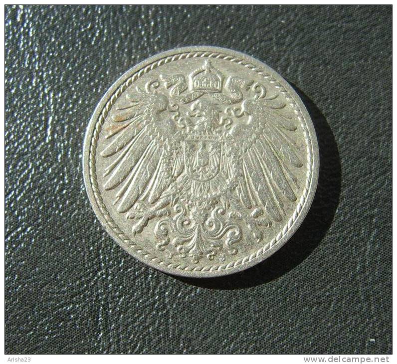 Id.D21-J-01. Germany, 5 PFENNIG 1911 J - Wilhelm II - 5 Pfennig