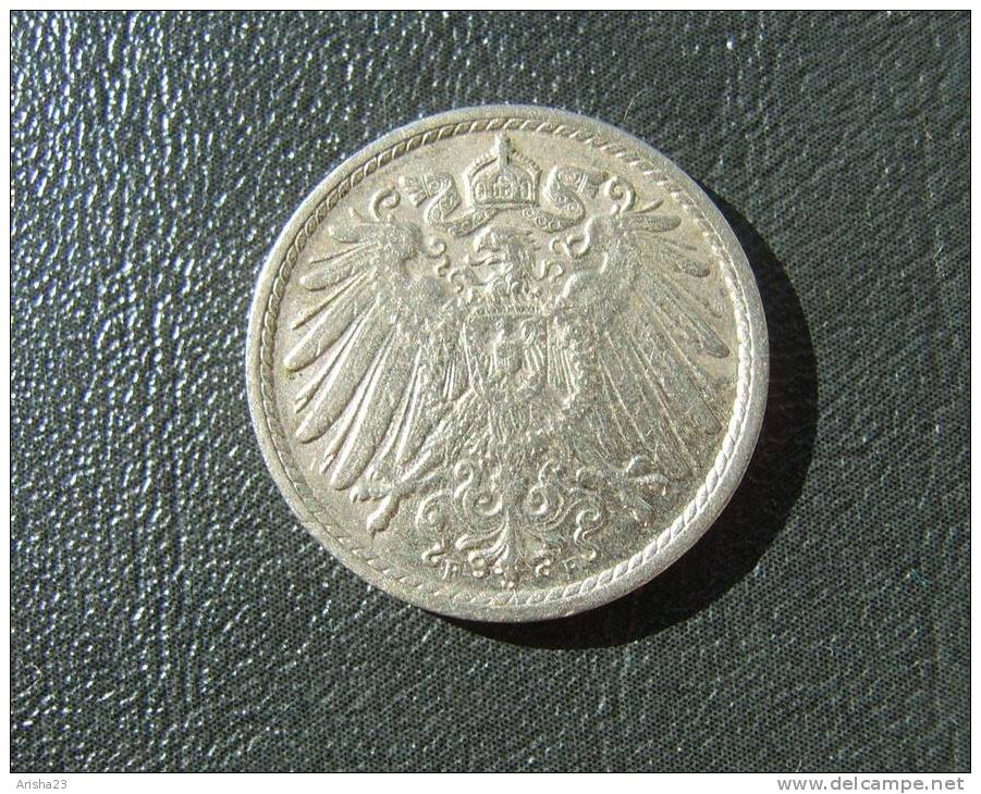 Id.D22-F-02. Germany, 5 PFENNIG 1912 F - Wilhelm II - 5 Pfennig