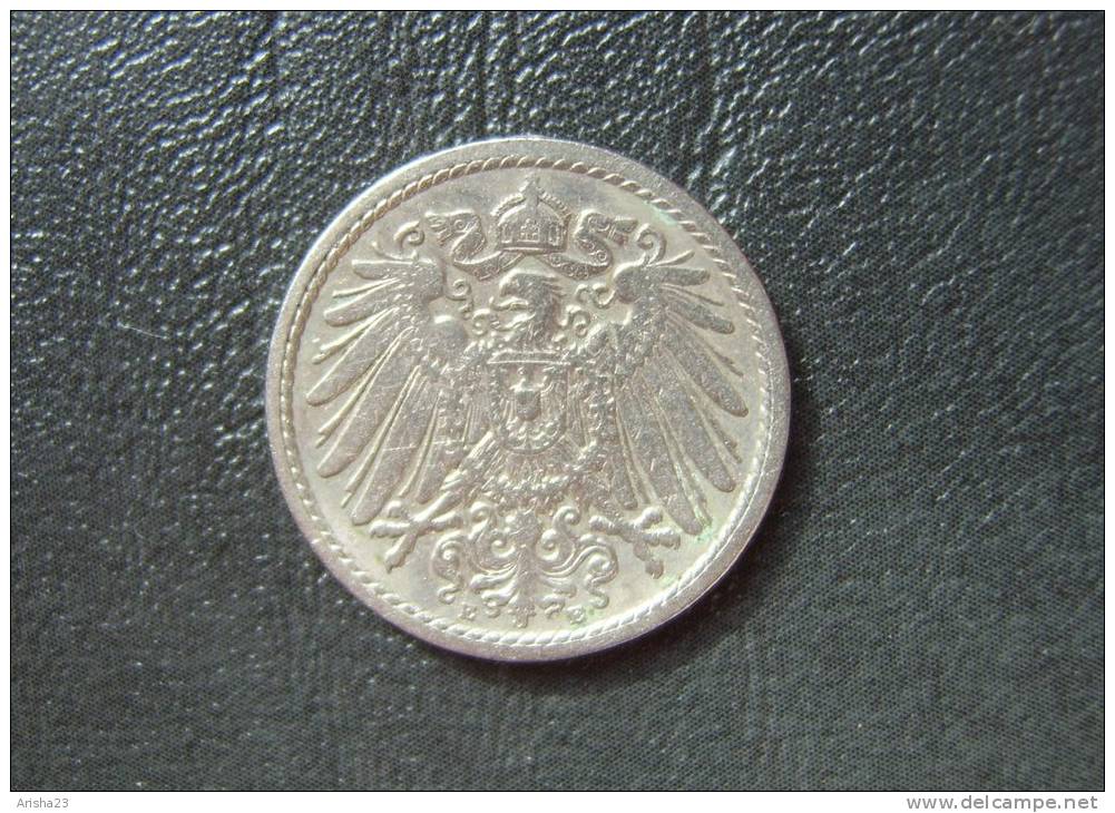 Id.D14-E. Germany, 5 PFENNIG 1904 E - Wilhelm II - 5 Pfennig