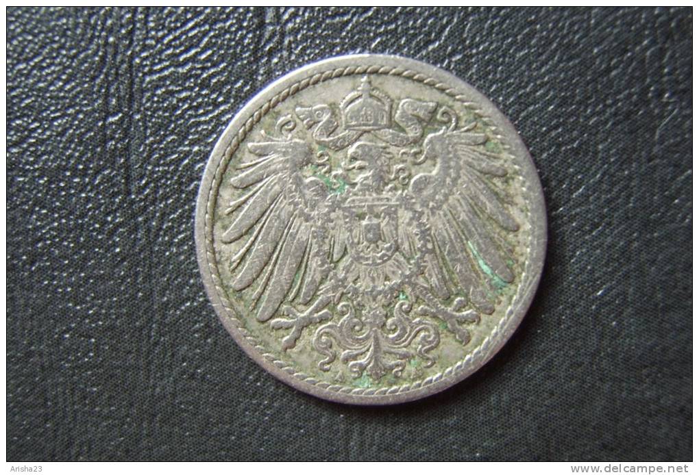 Id.D10-A-01. Germany, 5 PFENNIG 1900 A - Wilhelm II - 5 Pfennig