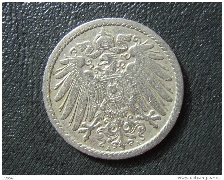 Id.D9-A-01. Germany, 5 PFENNIG 1899 A - Wilhelm II - 5 Pfennig