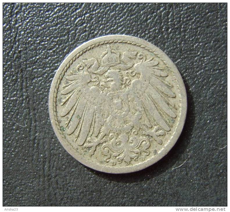 Id.D9-D-01. Germany, 5 PFENNIG 1899 D - Wilhelm II - 5 Pfennig