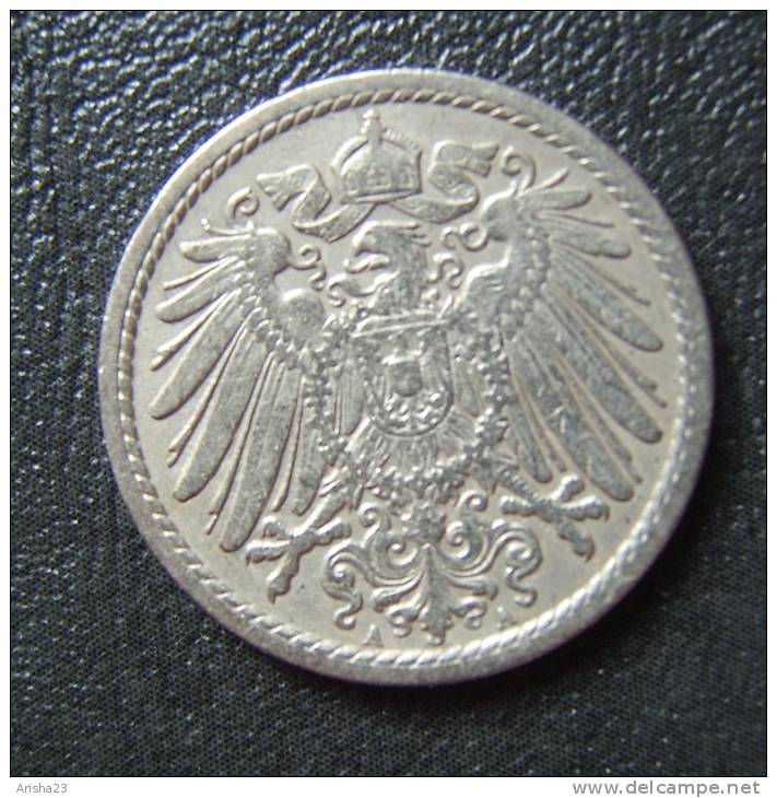 Id.D9-A-02. Germany, 5 PFENNIG 1899 A - Wilhelm II - 5 Pfennig