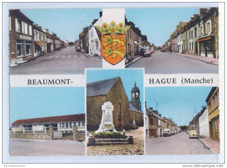 CARTE 5 VUES SUR BEAUMONT-HAGUE - Beaumont