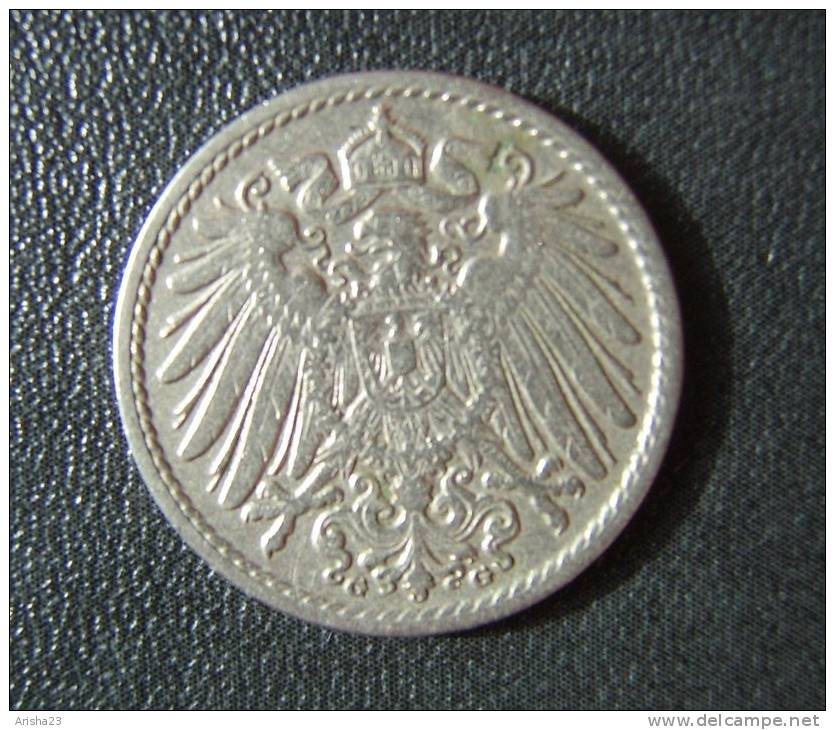 Id.D17-G-01. Germany, 5 PFENNIG 1907 G - Wilhelm II - 5 Pfennig